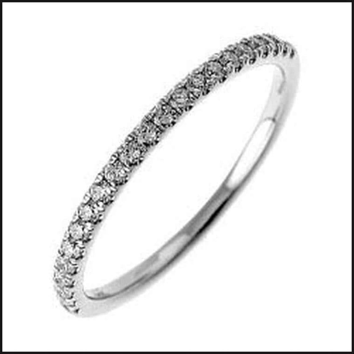 14k White Gold Diamond Band-Ring-That Guy's Secret