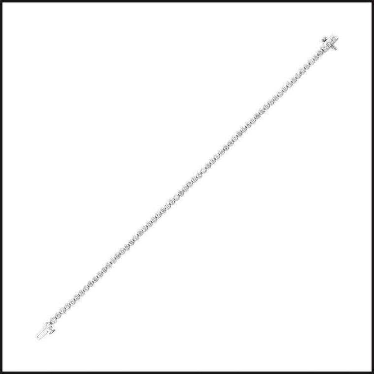 14k White Gold Diamond Tennis Bracelet-bracelet-That Guy's Secret