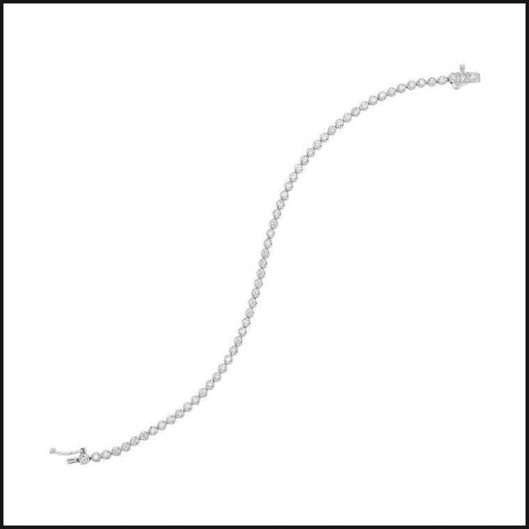 14k White Gold Diamond Tennis Bracelet-bracelet-That Guy's Secret