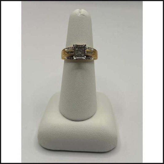 14ktt 1-2ctw PC-bag-round diamond engagement ring-Ring-That Guy's Secret