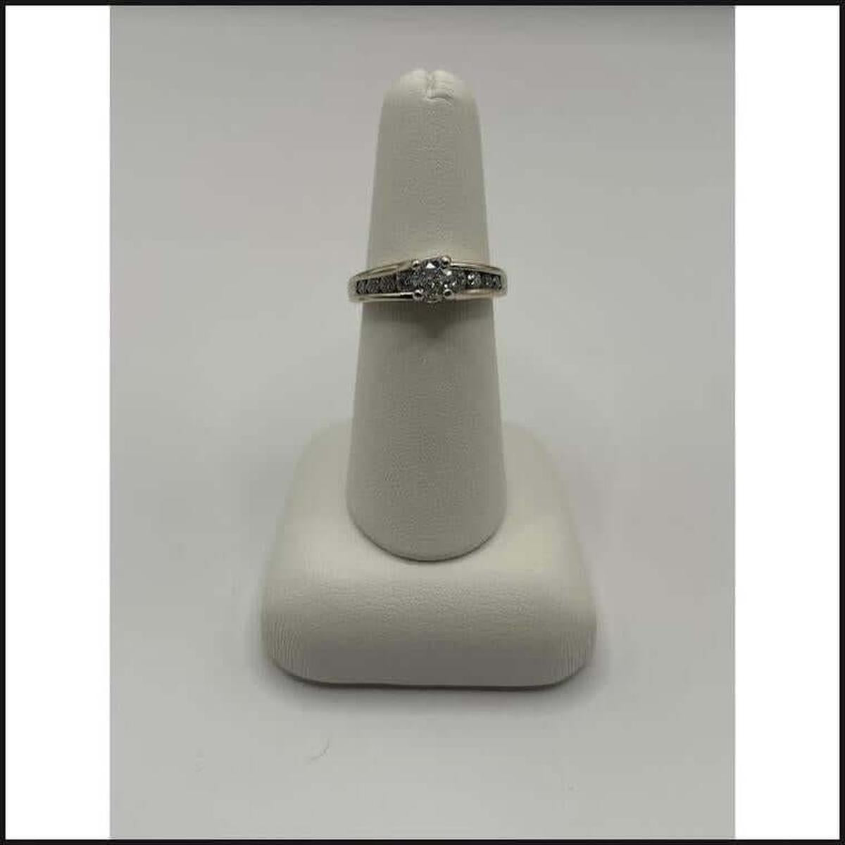 14kw 3-4ctw diamond channel set accent engagement ring-Ring-That Guy's Secret