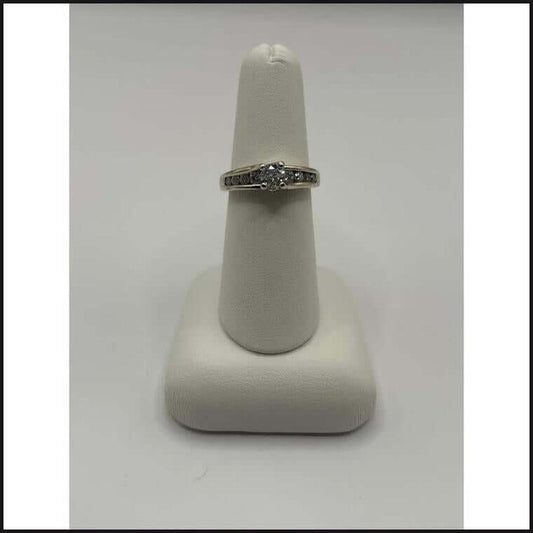 14kw 3-4ctw diamond channel set accent engagement ring-Ring-That Guy's Secret