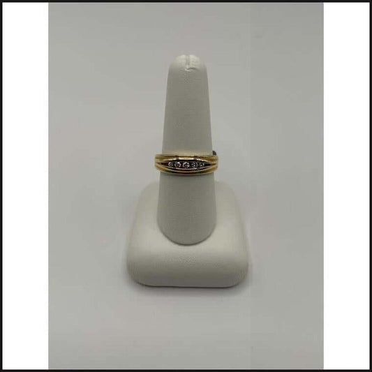 14ky Gents 5 stone diamond band-Ring-That Guy's Secret