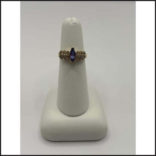14ky tanzanite & diamond ring-Ring-That Guy's Secret