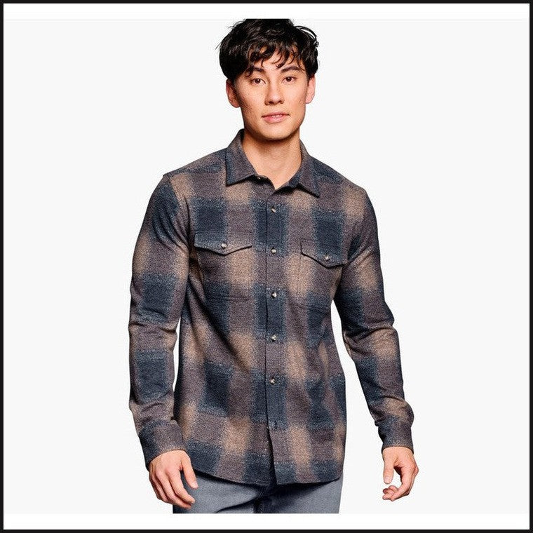 Brushed Button-Front Knit