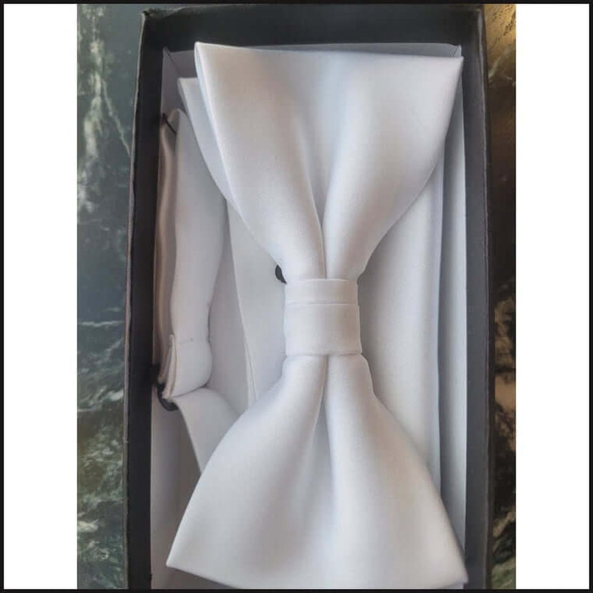 Barcelona Solid Bowtie and Pocket Square Set - That Guy's Secret