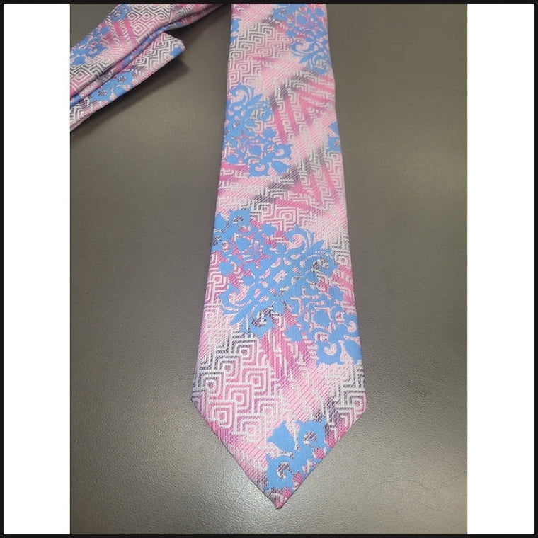 Barcelona Patterned Microfiber Neck Ties-Windsor-That Guy's Secret