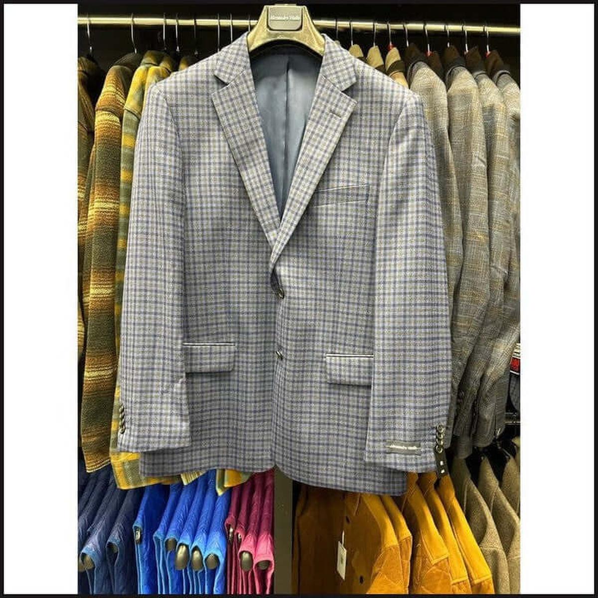 Blue Plaid Jacket-Sport Coat-That Guy's Secret