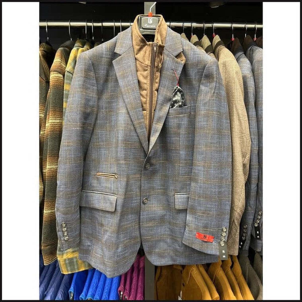 Brown on Blue Plaid Jacket-Sport Coat-That Guy's Secret