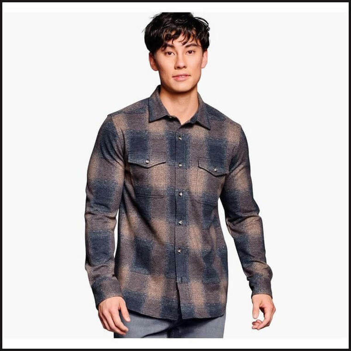 Brushed Button-Front Knit-Flannel-That Guy's Secret