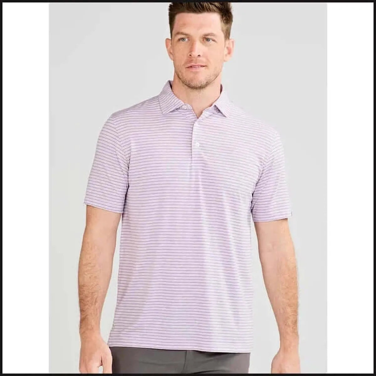 Cloud Lightweight Polo Brookline Stripe-Polo Shirt-That Guy's Secret