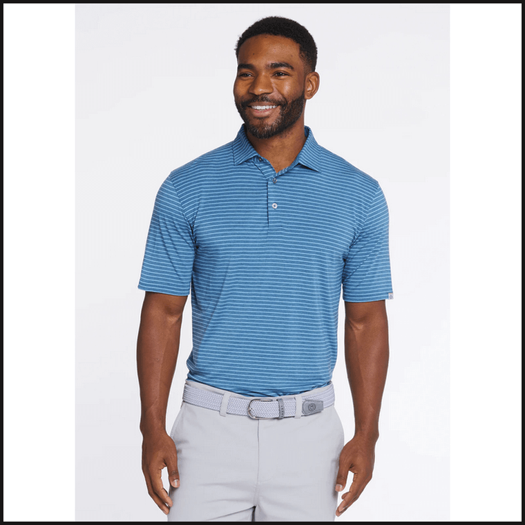 Cloud Lightweight Polo Brookline Stripe - That Guy's Secret