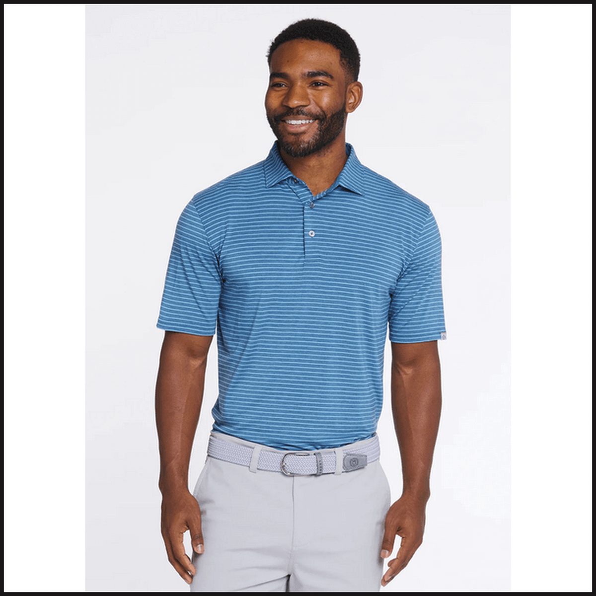 Cloud Lightweight Polo Brookline Stripe - That Guy's Secret