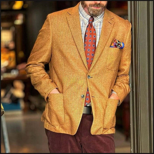 Herringbone Cashmere Sport Coat - That Guy's Secret