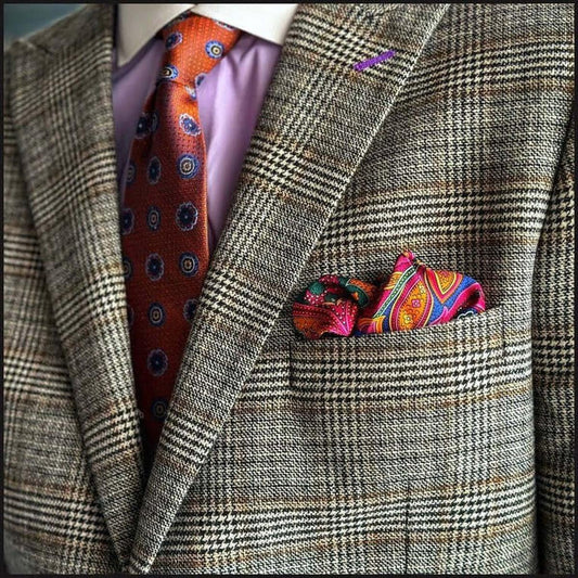Lambswool Black & White Prince of Wales Suit - That Guy's Secret