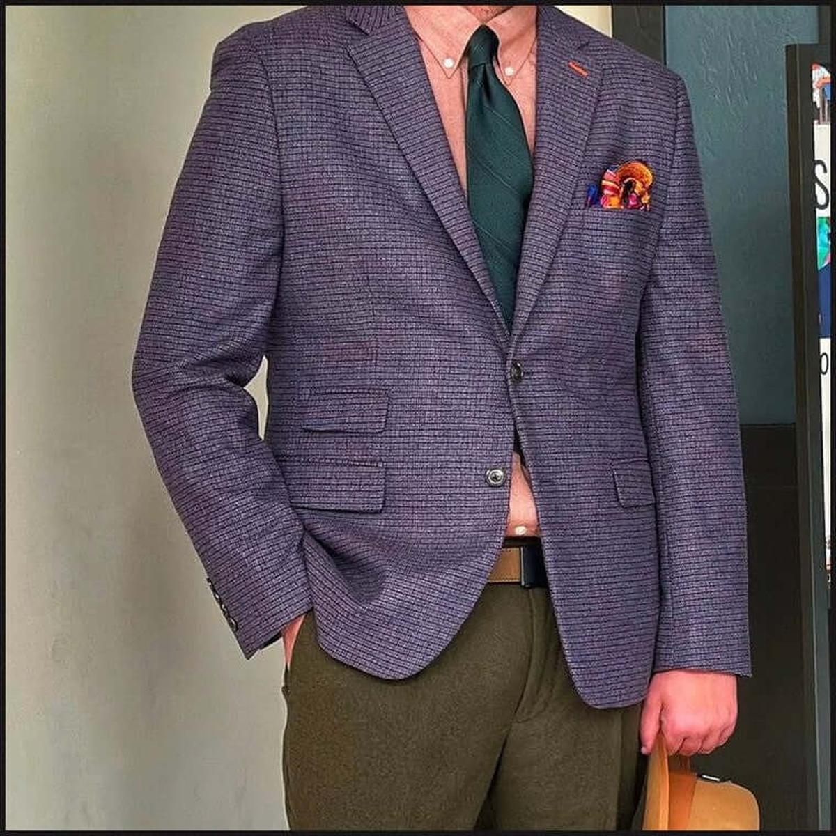 Mini-Houndstooth Plum Sport Coat - That Guy's Secret