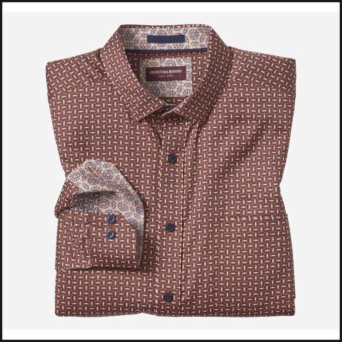 Printed Cotton Shirt-Button Down Shirt-That Guy's Secret