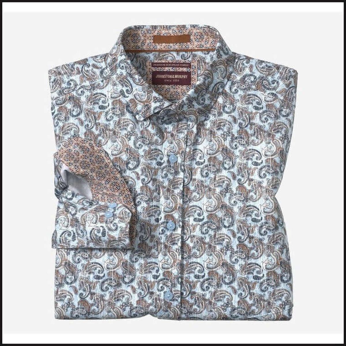Printed Cotton Shirt-Button Down Shirt-That Guy's Secret