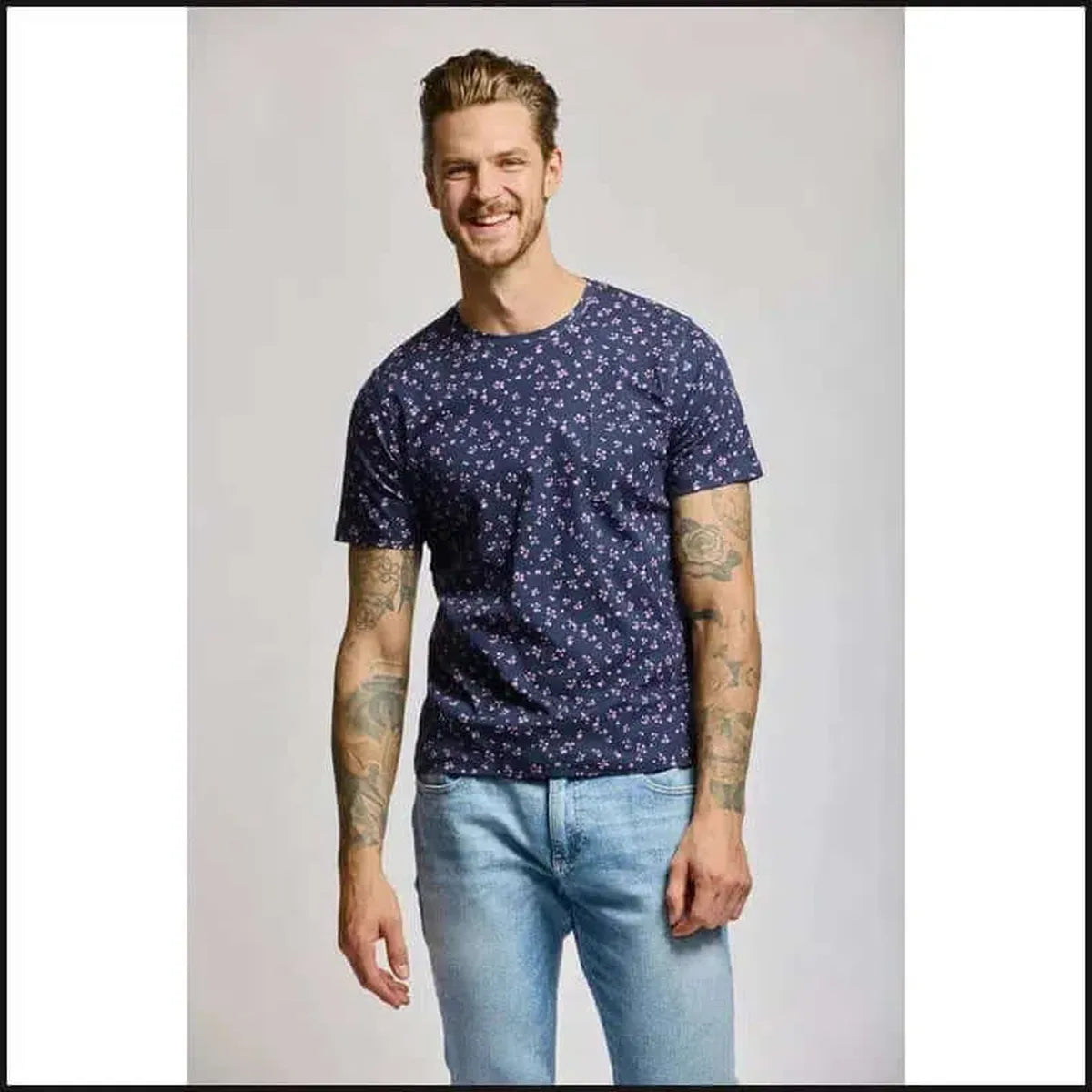 Printed Crew Neck T-Shirt-Crew Neck T-Shirt-That Guy's Secret