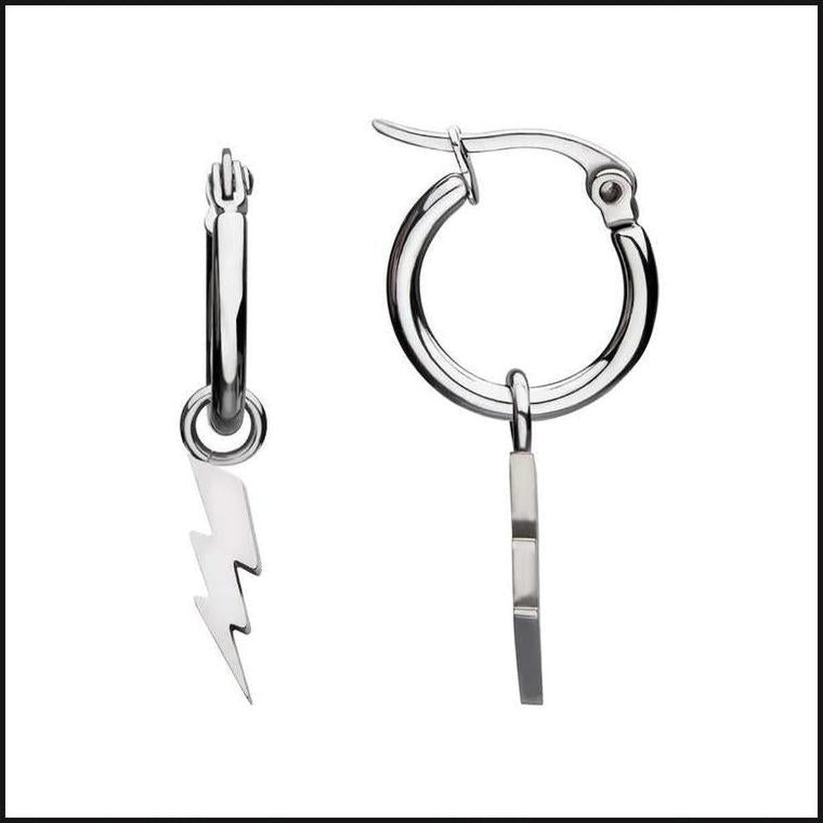 Steel Hoop 9 MM LGTNBT CHM PAIR-bracelet-That Guy's Secret