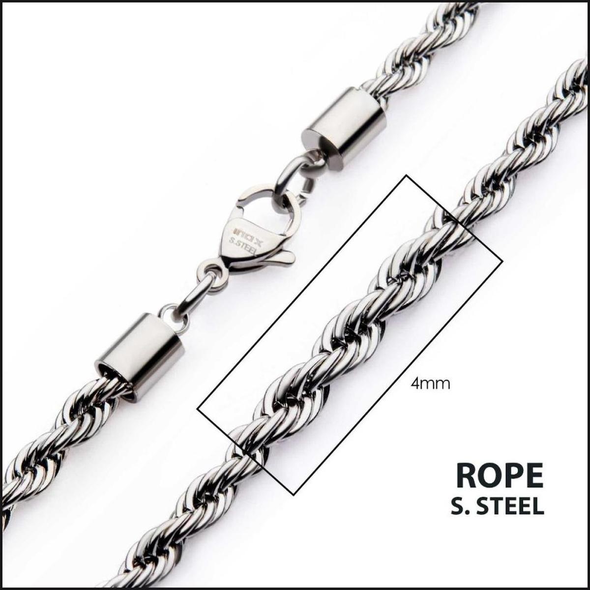 Steel Rope Chain 4 MM-Necklace-That Guy's Secret