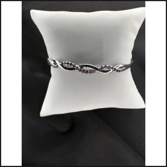 Sterling Silver Bangle – 0.58 Carats-Bangle-That Guy's Secret