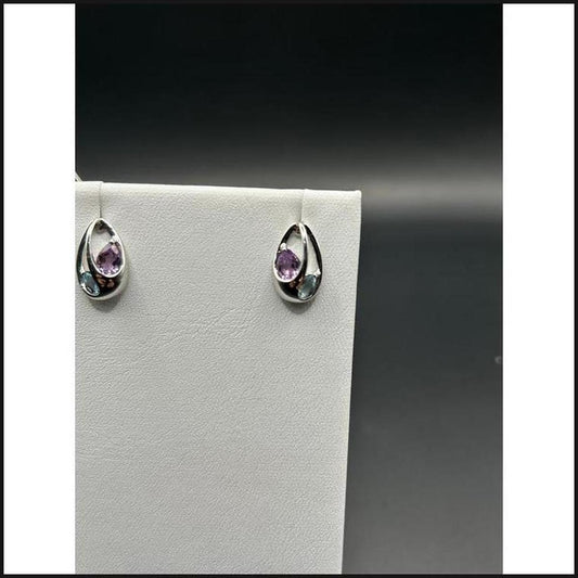 Sterling Silver Earrings – 1.06 Carats-Earrings-That Guy's Secret