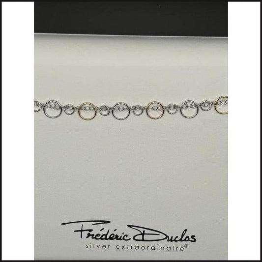 Sterling Silver + Gold Plated Circulation Bracelet-bracelet-That Guy's Secret