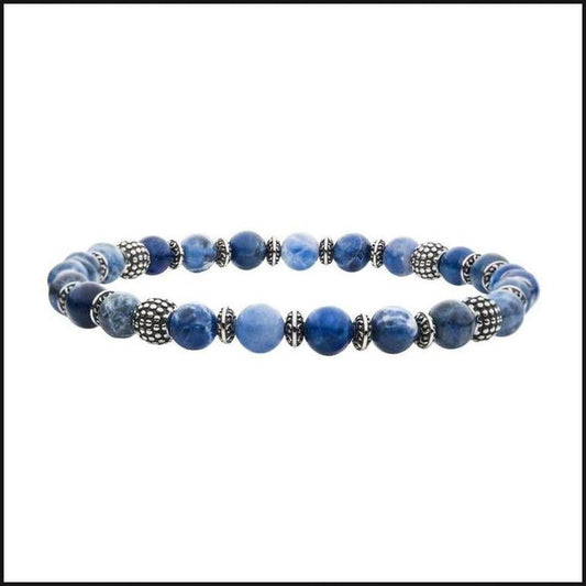 Stone Bracelet 6 MM BLU SODALITE BDS7.5-bracelet-That Guy's Secret