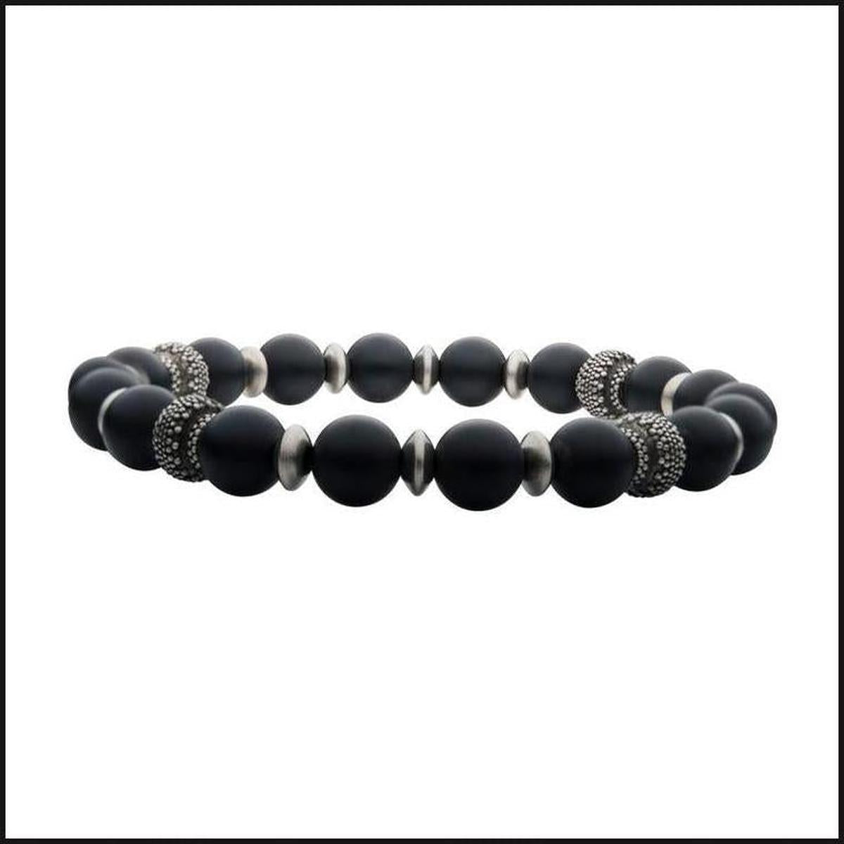 Stone Bracelet 8 MM MATTE AGATE BDS 7.5-bracelet-That Guy's Secret
