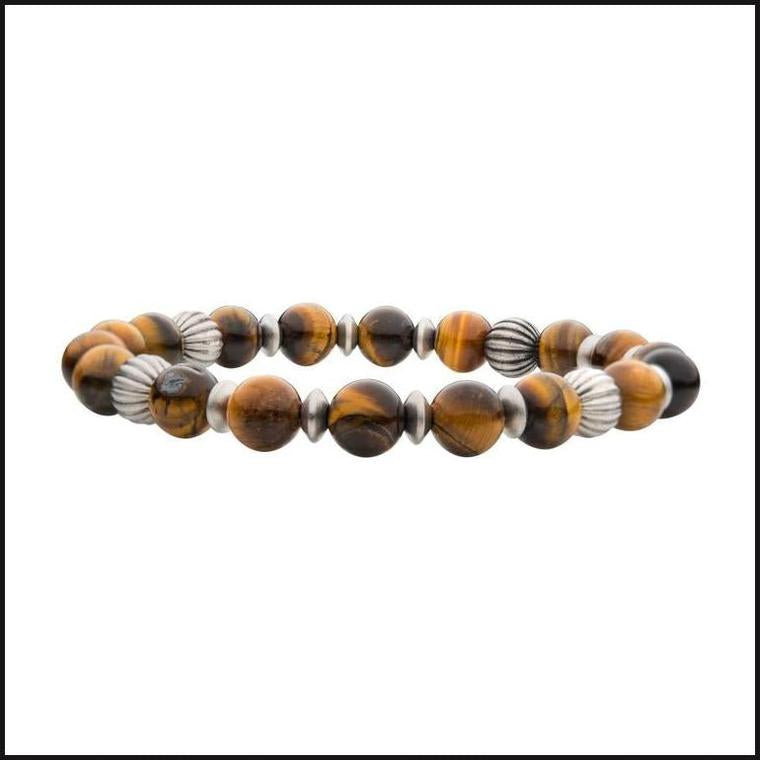 Stone Bracelet 8.5 MM TitaniumGEarringsEYE BDS 7.5-bracelet-That Guy's Secret