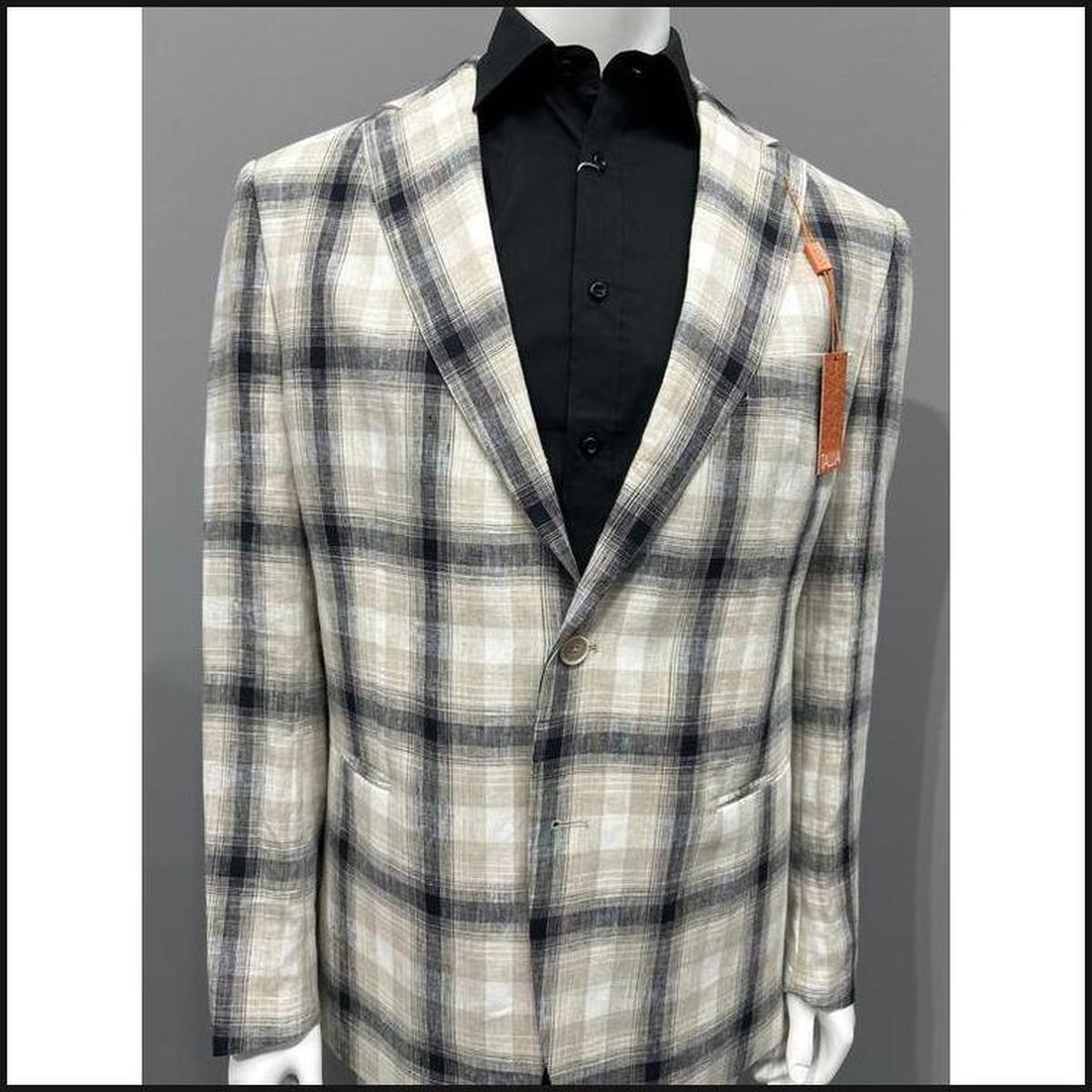 Tallia Orange Cream and Black Sports Coat-That Guy's Secret