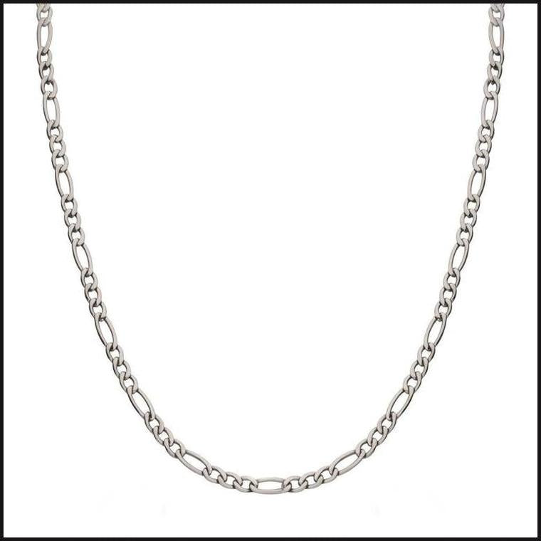 Titanium Figaro Chain 4.7 MM X 22 Inches-bracelet-That Guy's Secret