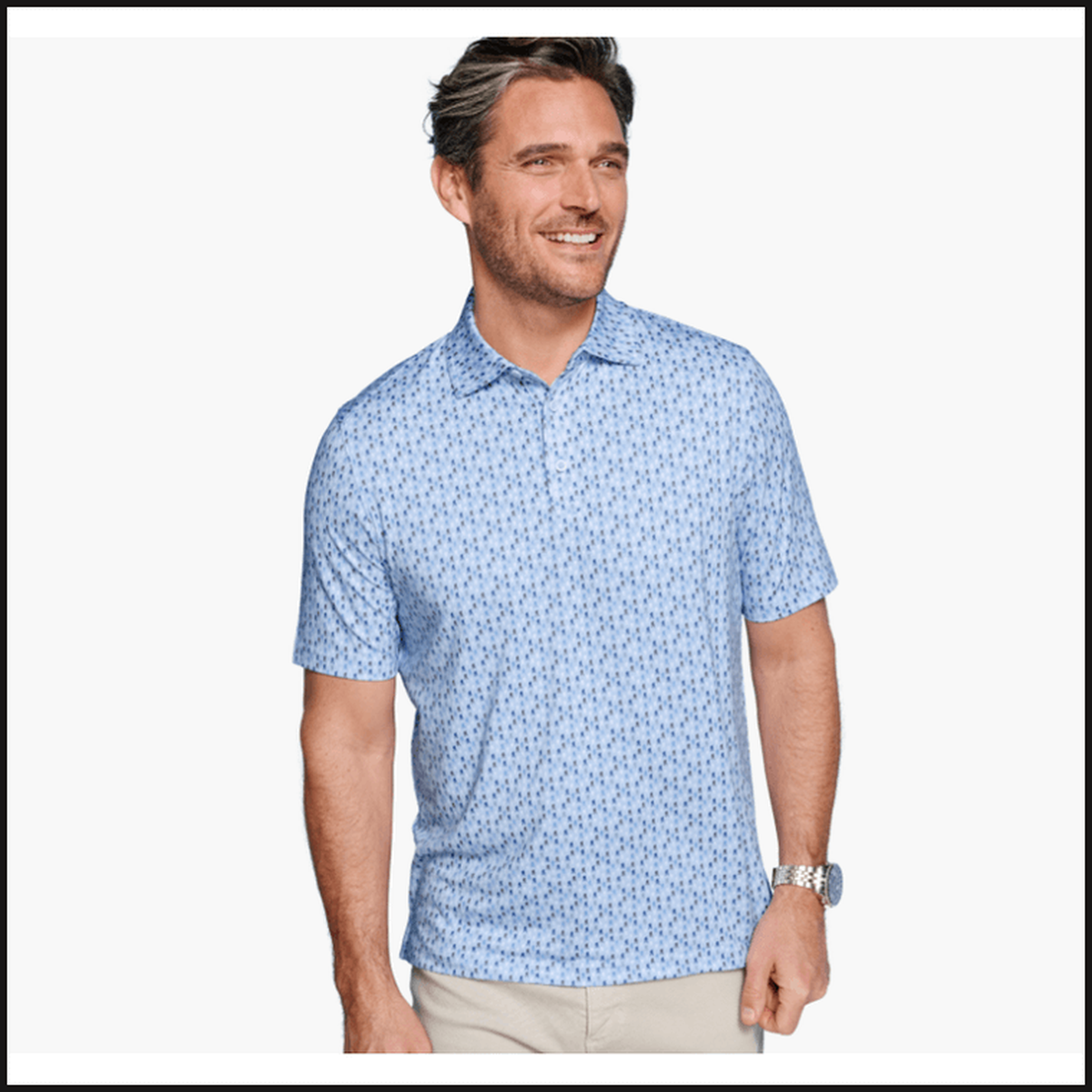 XC4® Performance Print Polos + Cool Degree-Polo Shirt-That Guy's Secret