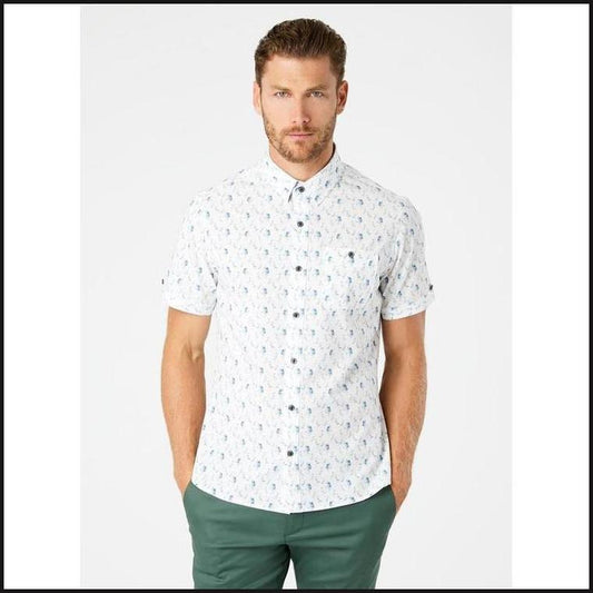 7Diamonds Short Sleeve Button Down Shirt - That Guy's Secret