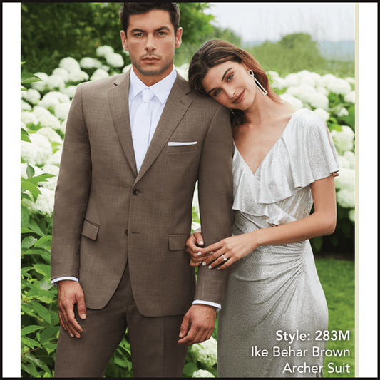 Ike Behar Brown Archer Suit 283M - That Guy's Secret