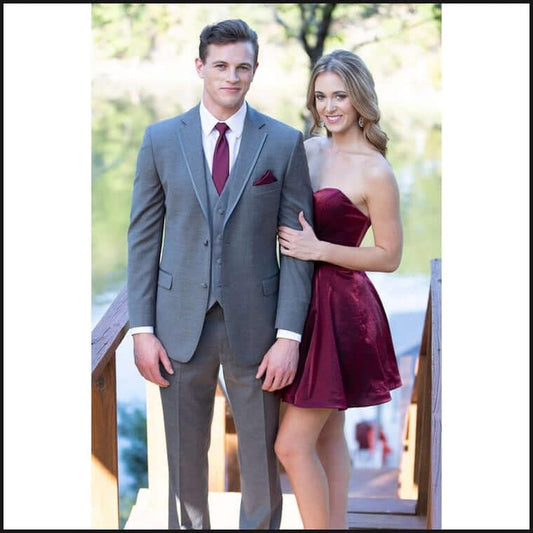 Ike Behar Mid- Grey Ezra Tuxedo 289M - That Guy's Secret
