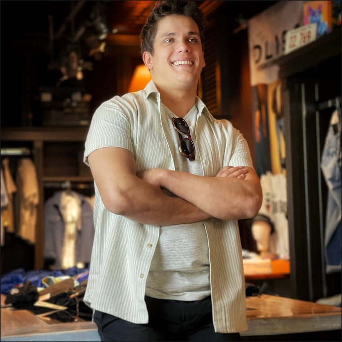 Latte Striped Sport Shirt - That Guy's Secret
