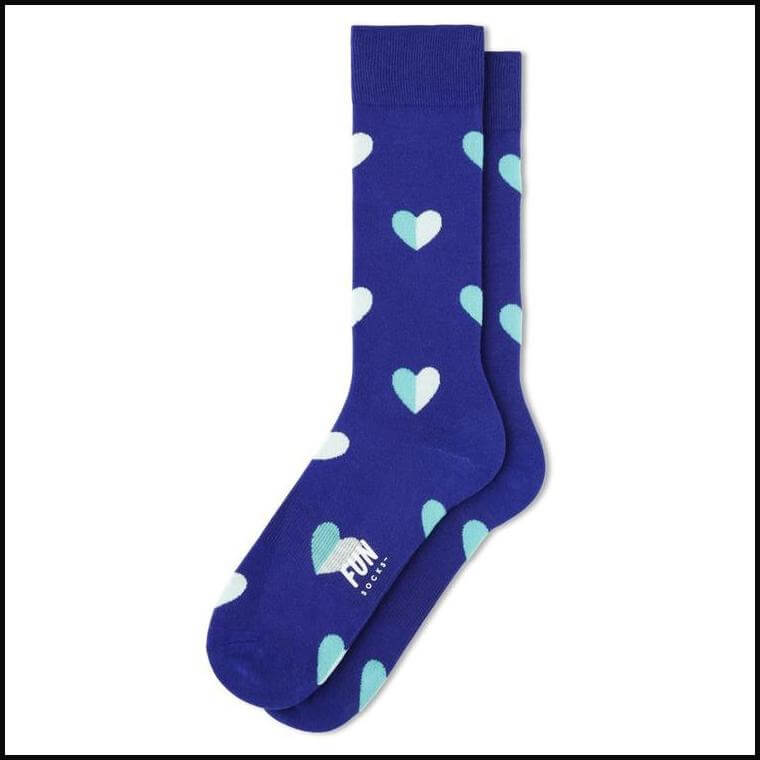 Purple Heart Crew Fun Socks - That Guy's Secret