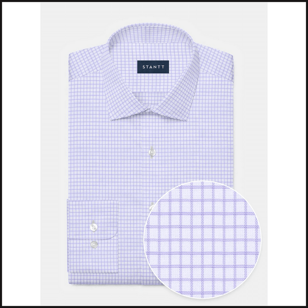 Stantt Wrinkle-Resistant Lavender Grid Check 289 - That Guy's Secret