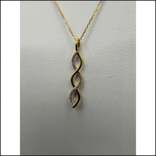 10K Yellow Gold 1/12 CTW Diamond Pendant - That Guy's Secret