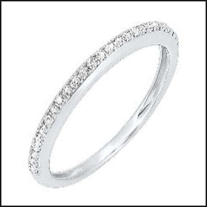 10k White Gold Diamond Band-Ring-That Guy's Secret