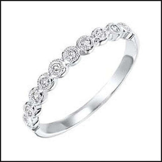 10k White Gold Diamond Band-Ring-That Guy's Secret