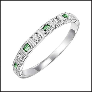 10k White Gold Diamond and Gemstone Ring-Ring-That Guy's Secret