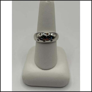 10kw multi-colored gemstone dome band-Ring-That Guy's Secret