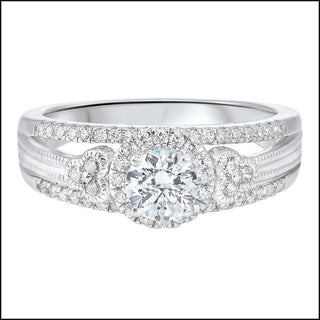 14KW C&C Split Prong Diamond Ring 7/8CT - That Guy's Secret