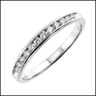 14k White Gold Diamond Band-Ring-That Guy's Secret