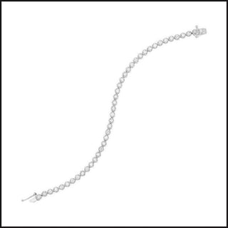14k White Gold Diamond Tennis Bracelet-bracelet-That Guy's Secret