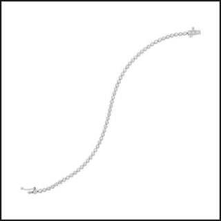 14k White Gold Diamond Tennis Bracelet-bracelet-That Guy's Secret