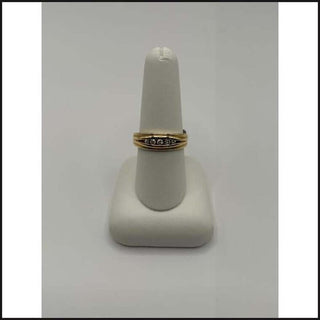 14ky Gents 5 stone diamond band-Ring-That Guy's Secret